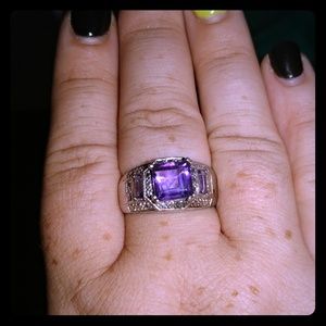 Sterling silver and Amethyst Ring.